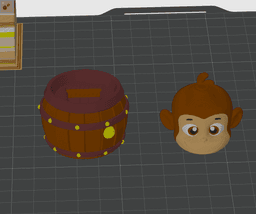 Monkey in Barrel Clicker 3d model