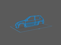 Peugeot - 106 Wall Art 3d model