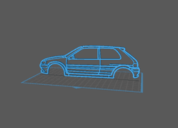 Peugeot - 106 Wall Art 3d model