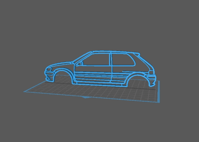Peugeot - 106 Wall Art 3d model