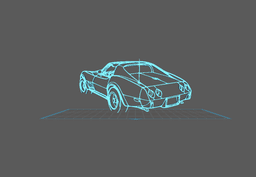 Chevrolet - Corvette C3 1976 Wall Art 3d model