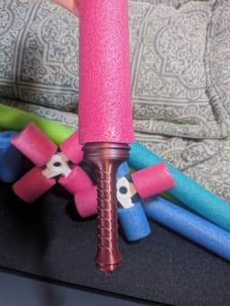 Cool Pool Noodle Sword Handle 3d model
