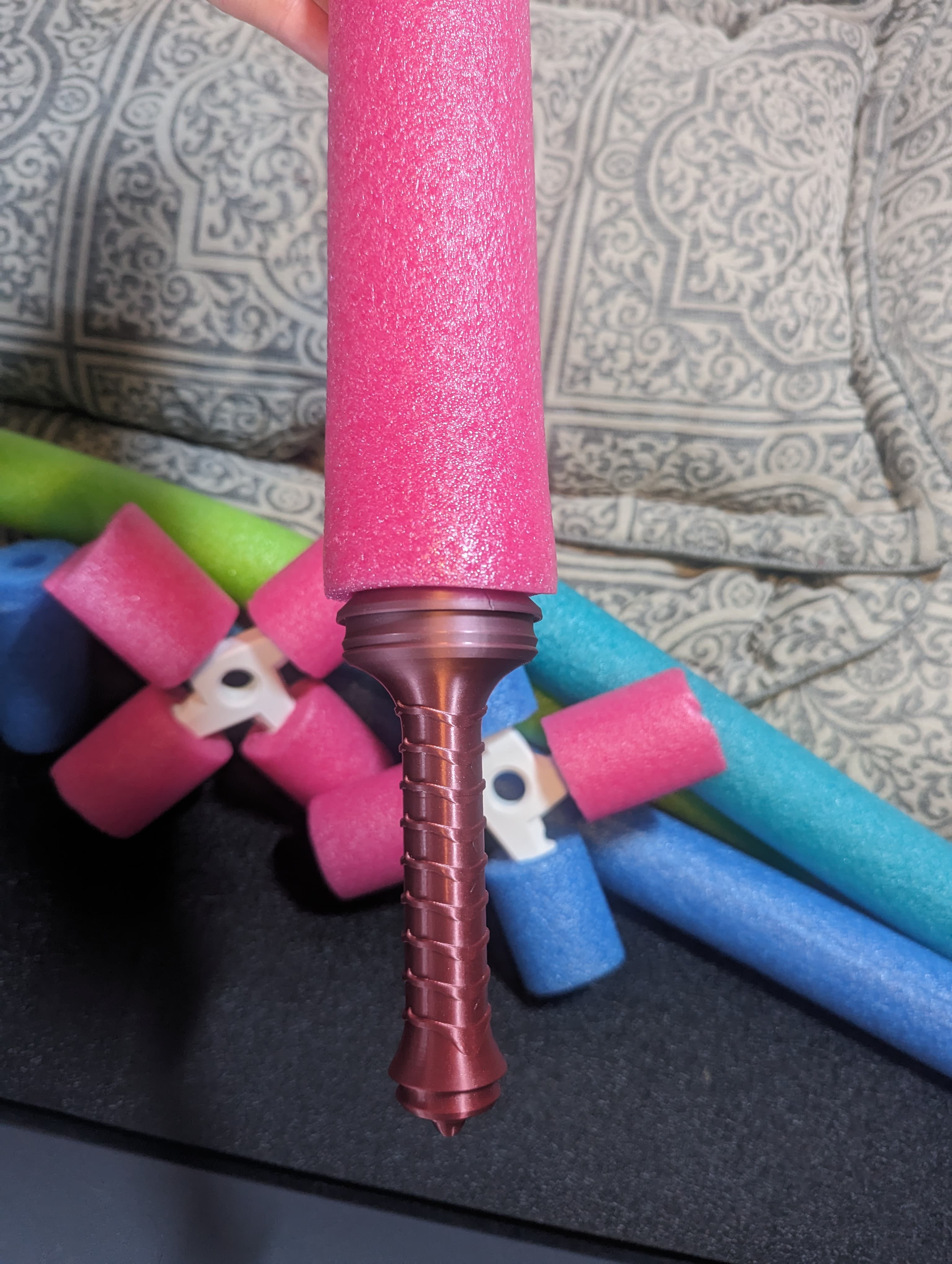 Cool Pool Noodle Sword Handle 3d model
