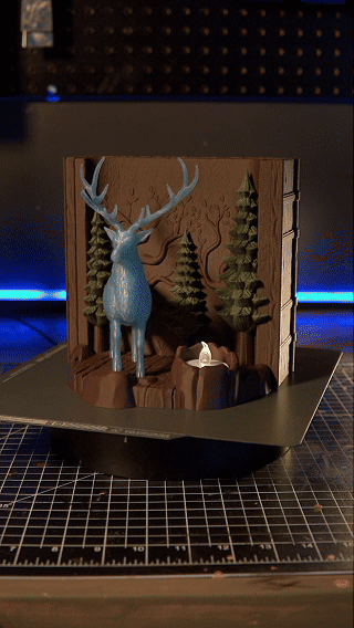 Stag Book Nook – Prongs Inspired 3d model