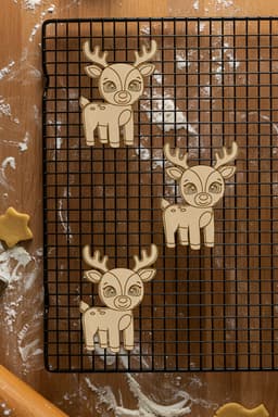Deer Cookie Cutter, Biscuit Cutter 3d model