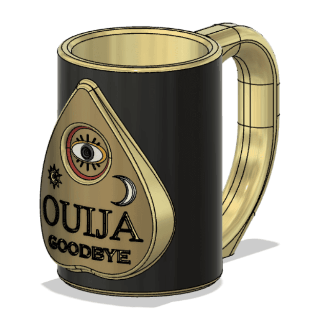 Ouija Planchette Can Cup 3d model