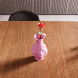 Surrealist Multi Face Spiral Ribbed Vase 3d model