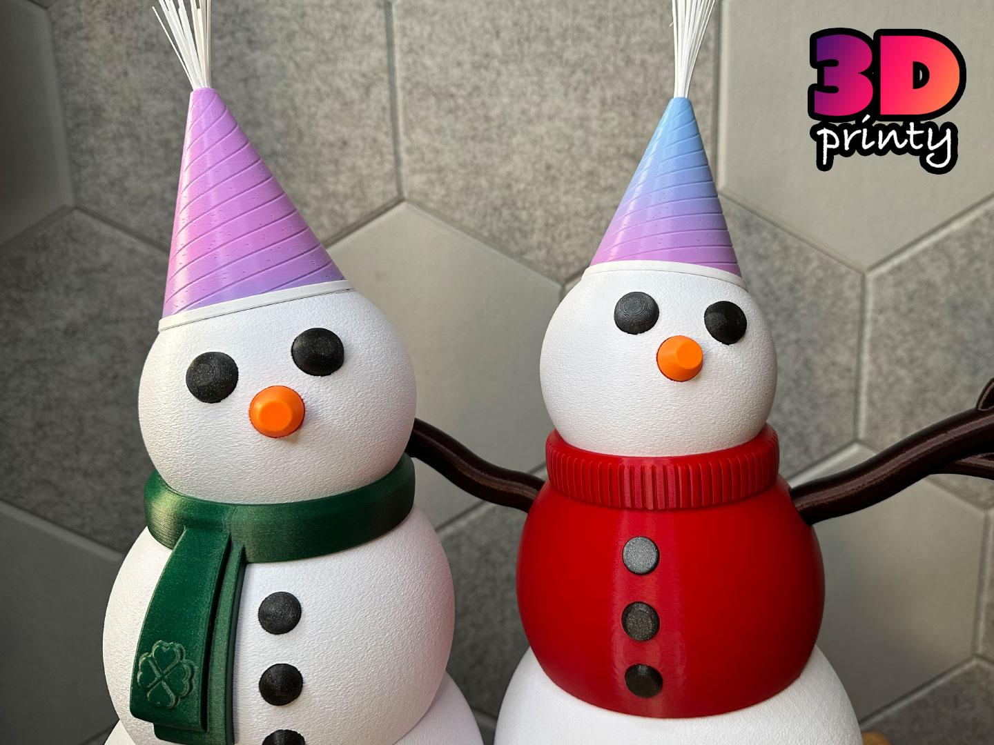 Giant Snowman - Party Hat 3d model