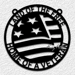 land of the free wall art veteran home decor 3d model