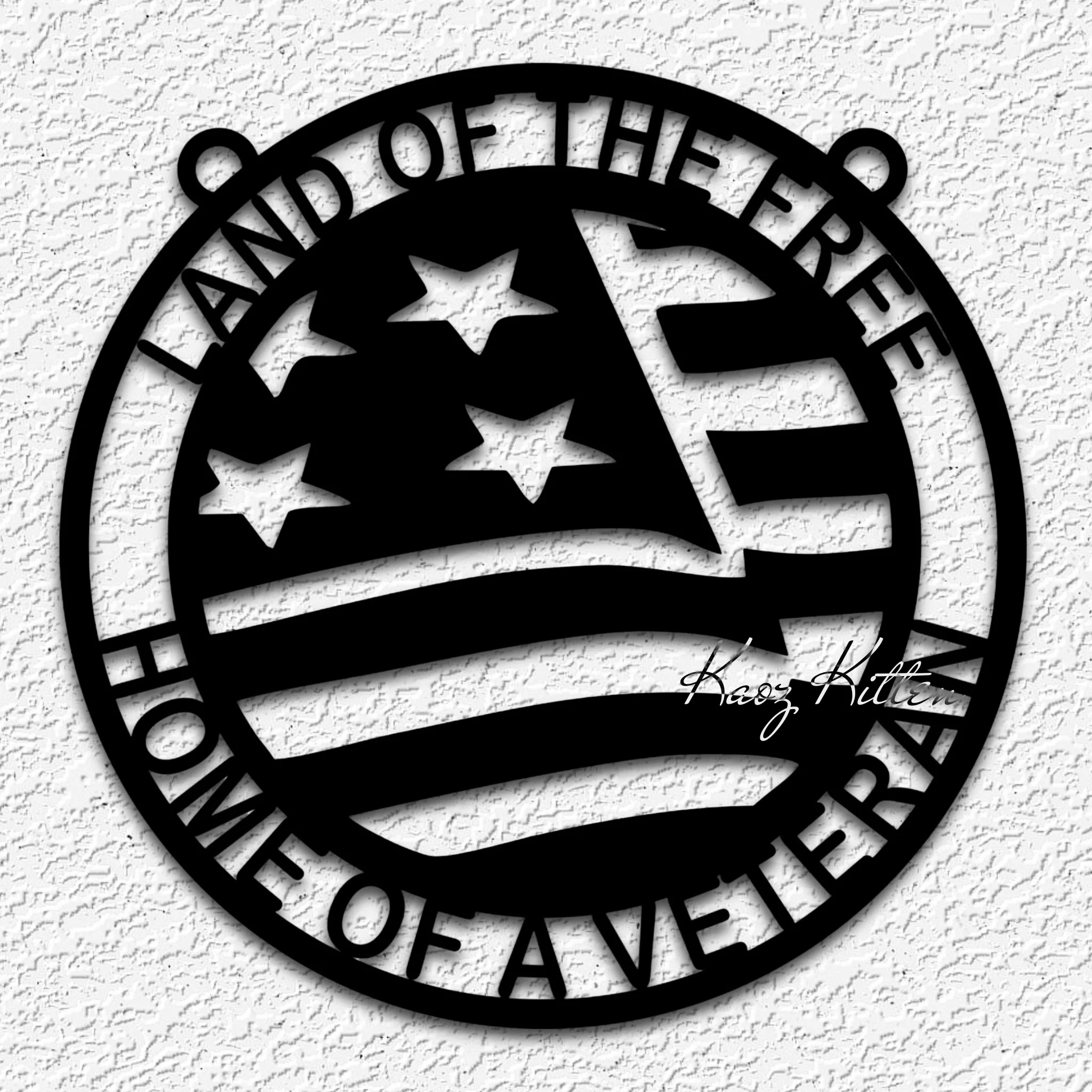 land of the free wall art veteran home decor 3d model