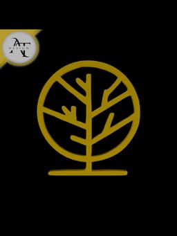 Simple Tree Symbol - 2D Art 3d model