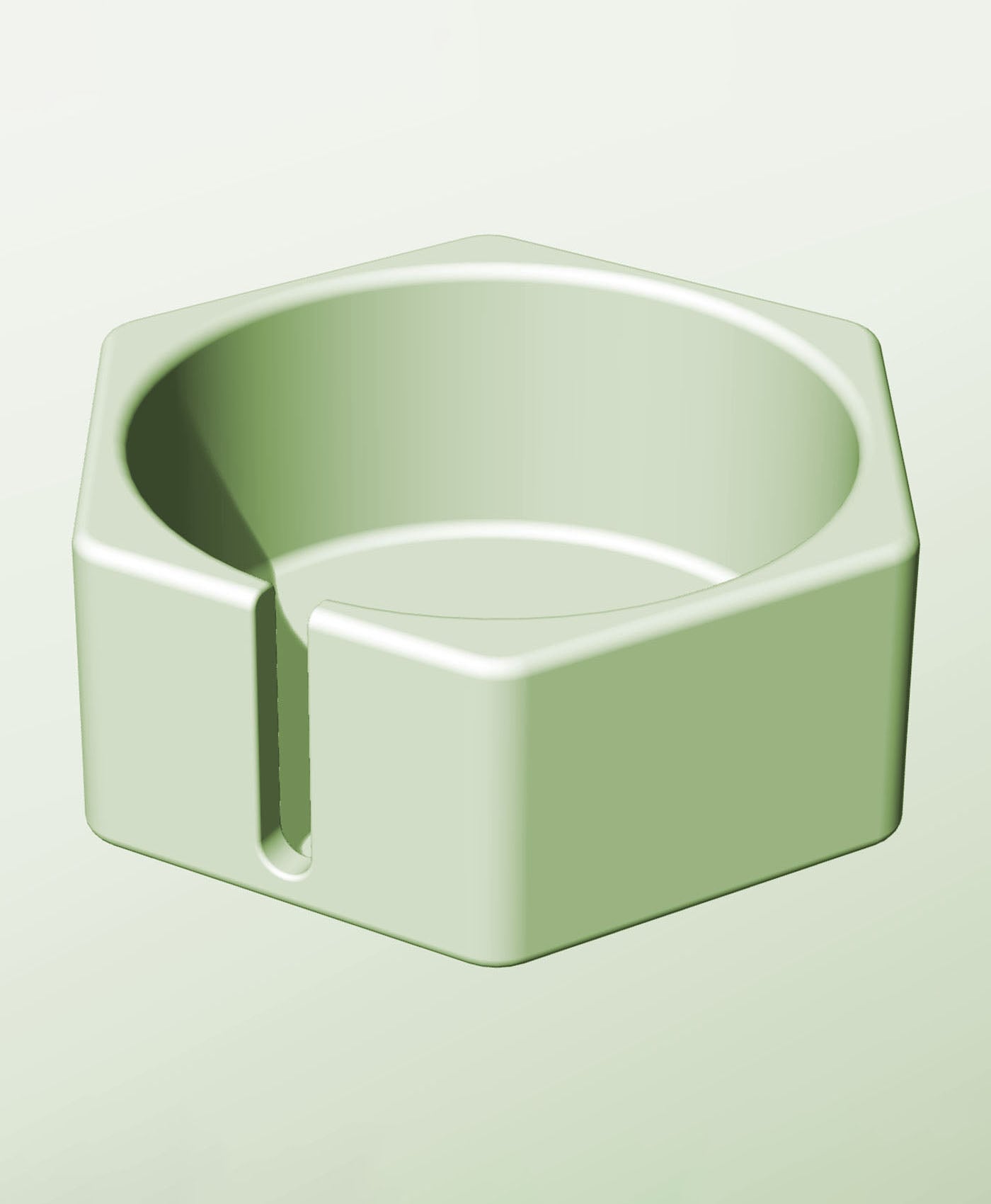 CH128-60-S Modular stacking slotted container for home decor 3d model