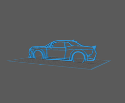 Dodge - Challenger SRT Wall Art 3d model