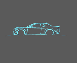 Dodge - Challenger SRT Wall Art 3d model