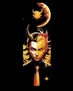 Pop art style set of bookmarks of Halloween and wicked manifestations 3d model