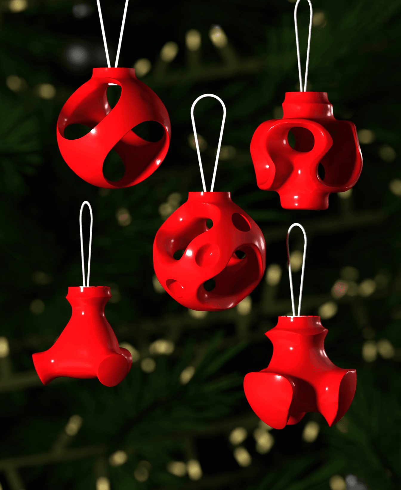 Christmas Ornament Cosy Gems 004 3d model