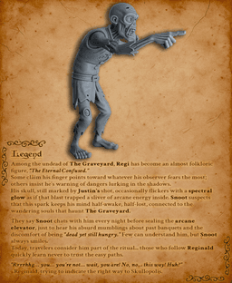 Reginald the Confused Zombie - DnD Miniature for 5e RPG and Tabletop Wargames inspired 3d model