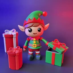 TWINKLE TOE - Whimsical Christmas Elf 3d model