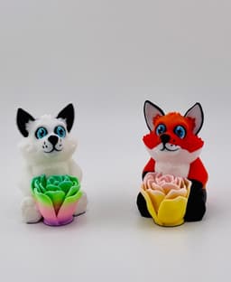 Mother's Day Roseables Foxes 3d model