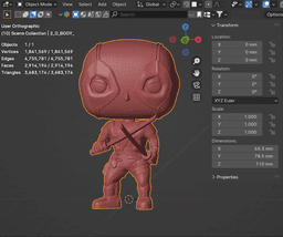 Funko Pop Deadpool From Deadpool +& Wolverine 3d model