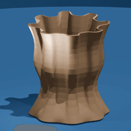 Gear Shaped Vase 3d model