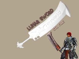 STL Files | Metin2 Lunar Sword ( Mondschwert ) - weapon for cosplay / prop weapon 3d model