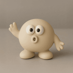 Surprised Bobo Says Hi 3d model