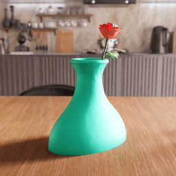 Minimalist Flared Wide-Base Vase 3d model