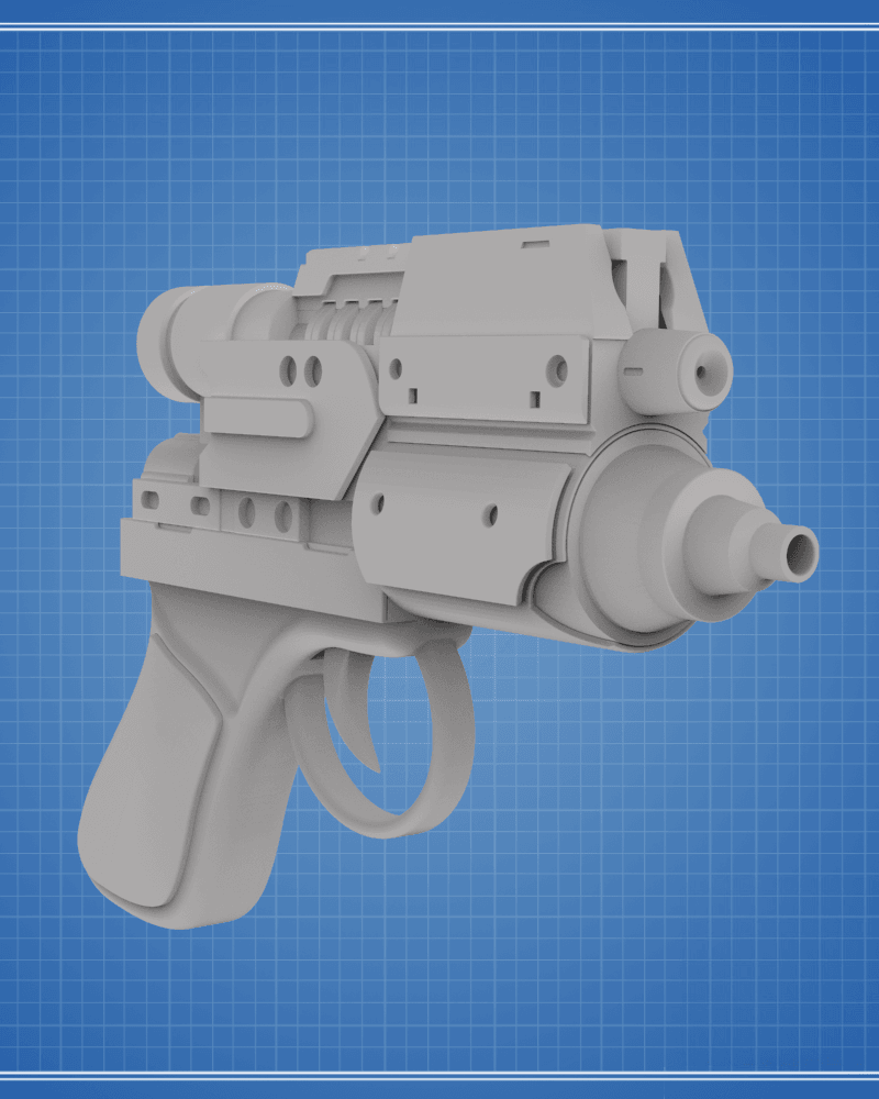 Hera Syndulla's Blurrg-1120 Blaster - Ahsoka 3d model