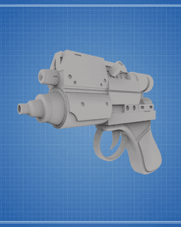 Hera Syndulla's Blurrg-1120 Blaster - Ahsoka 3d model