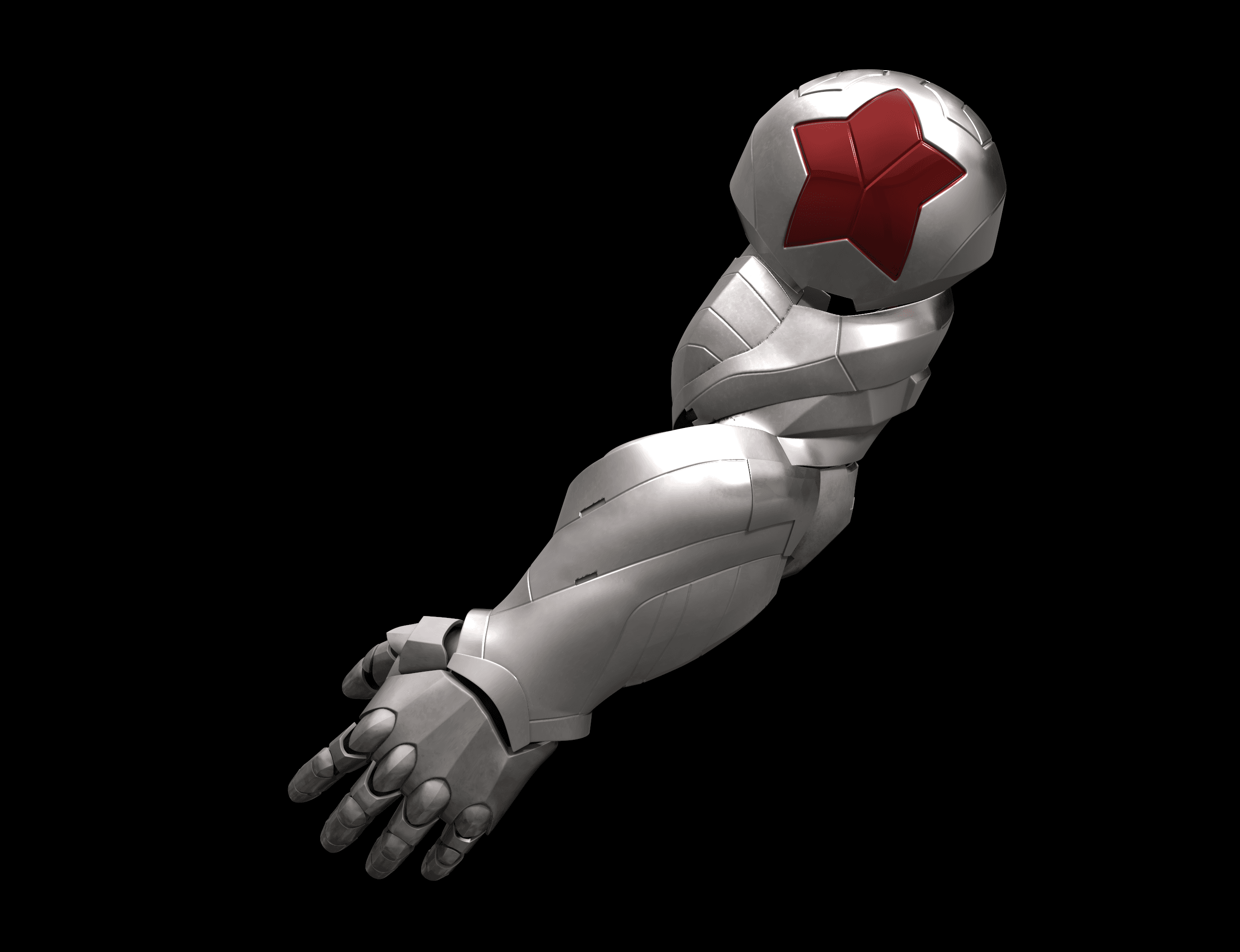 Winter Soldier Full Armor - Arm, Mask and Knee Pads - Marvel Rivals 3d model