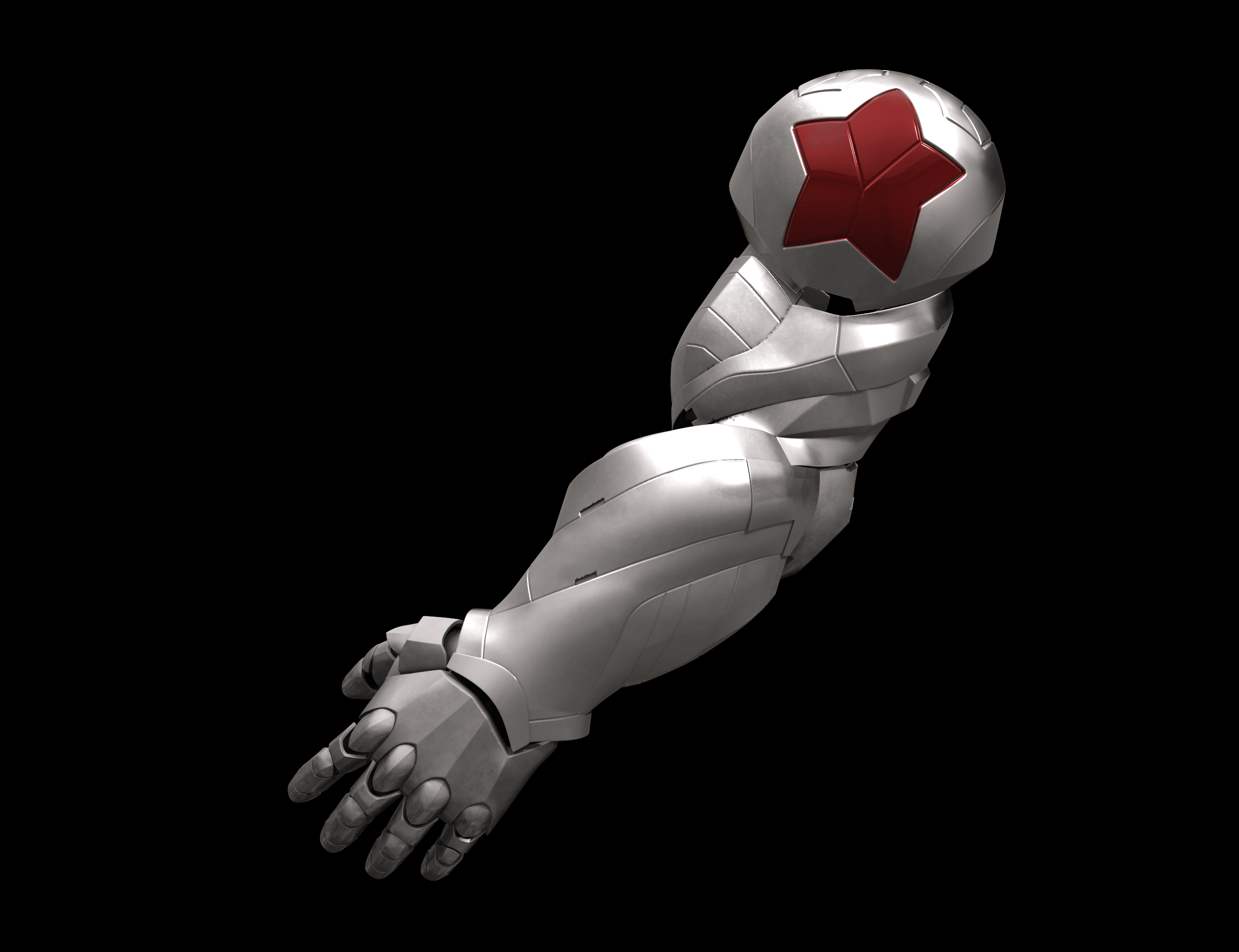 Winter Soldier Full Armor - Arm, Mask and Knee Pads - Marvel Rivals 3d model