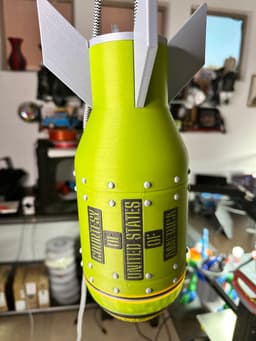 Make Light, Not War Bomb Light #FunctionalArt 3d model