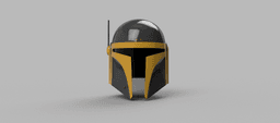 The Bounty Hunter: Custom made Mandalorian Helmet STL File (3D Print File) 3d model