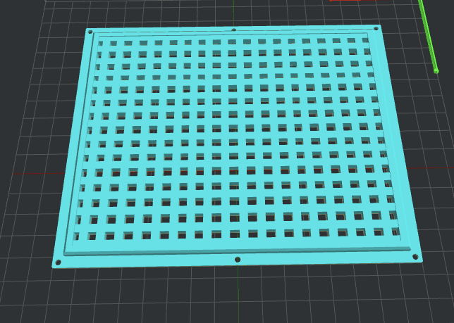 Reinforced grid for general purpose 3d model