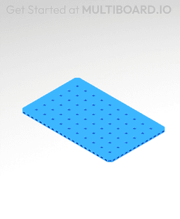 7x11 MU - Small Thread MU - MultiBoard Plate 3d model