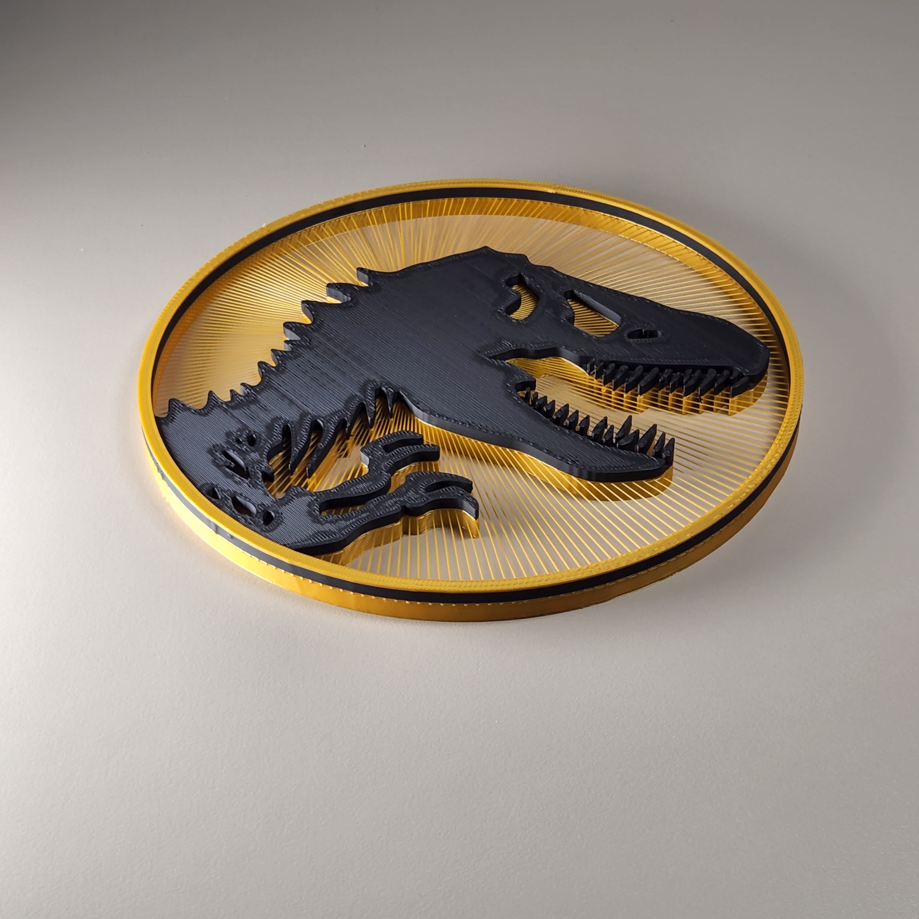 Jurassic Park String Art 3d model