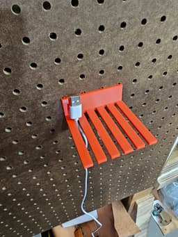 PegBoard USB wire Organizer 3d model