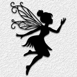 garden fairy wall art forest fairie home decor 3d model