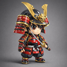 Chibi Samurai Warrior 3d model