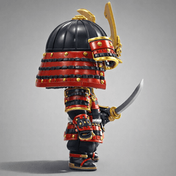 Chibi Samurai Warrior 3d model