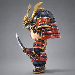 Chibi Samurai Warrior 3d model