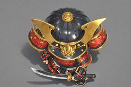 Chibi Samurai Warrior 3d model