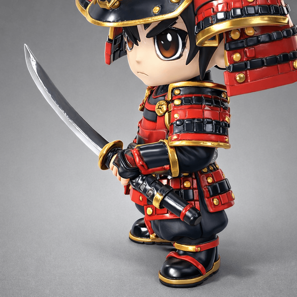 Chibi Samurai Warrior 3d model