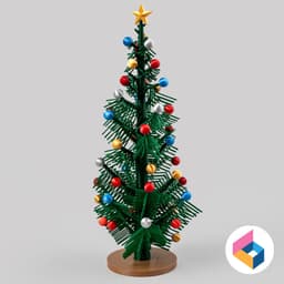 Hairy Christmas Tree 3d model