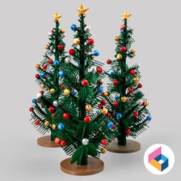 Hairy Christmas Tree 3d model