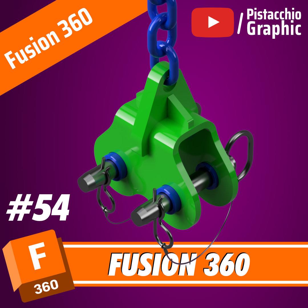 #54 Clamp Crane | Fusion 360 | Pistacchio Graphic 3d model