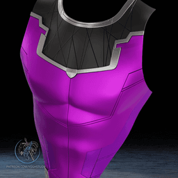 MCU Gambit Chest Armor 3D Print File STL 3d model