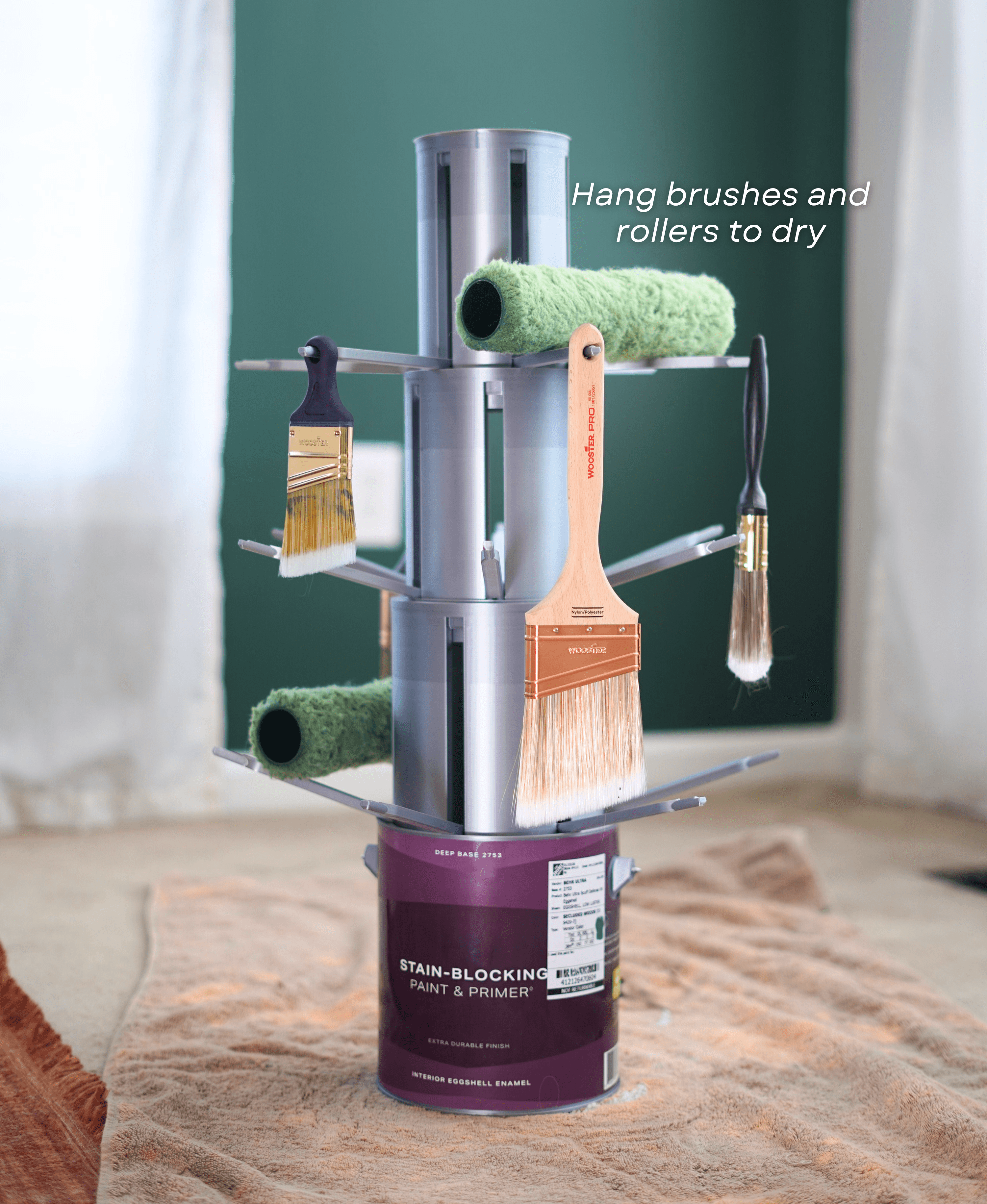 Paint Can Drying Rack 3d model