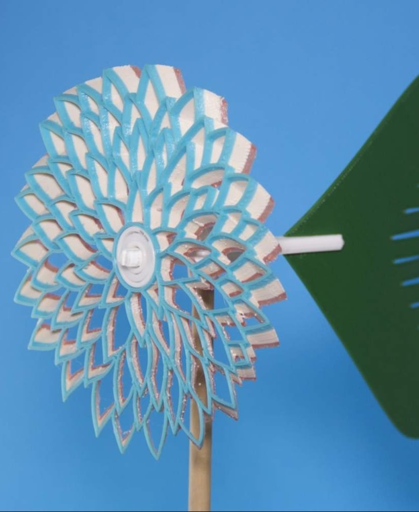 Big Flower Pinwheel 3d model